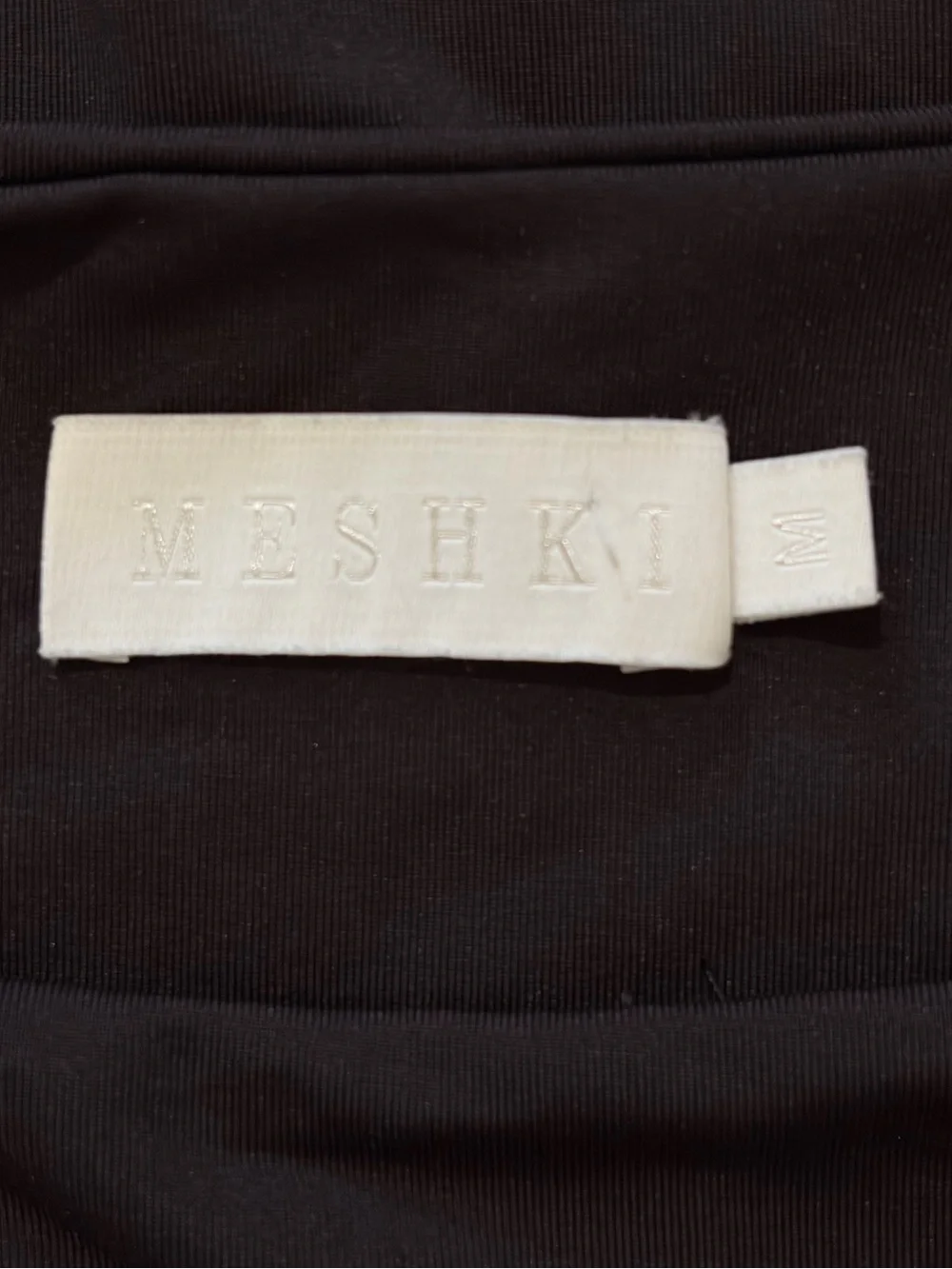 MESHKI Mila Black Long Sleeve Crop Top Size M - Picture 8 of 10